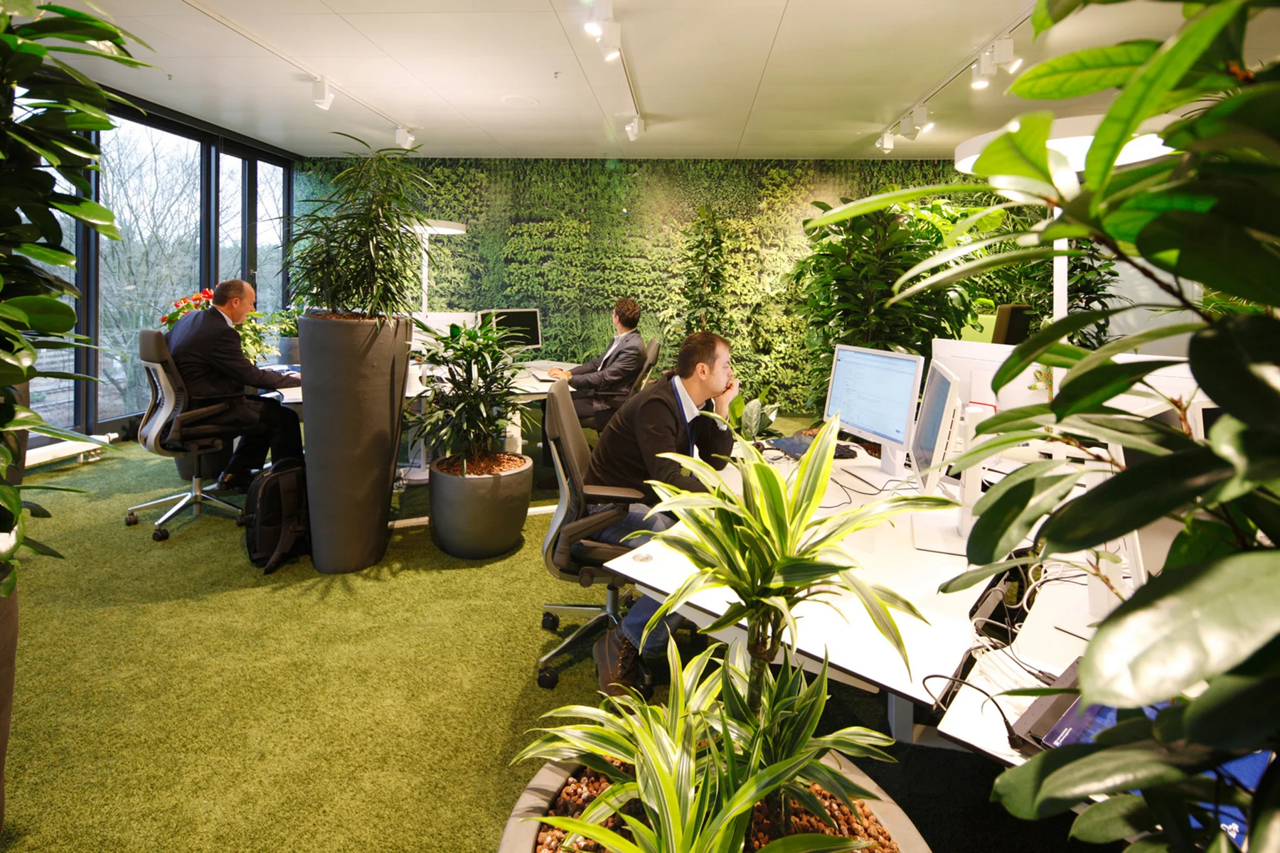 Modern green workplace