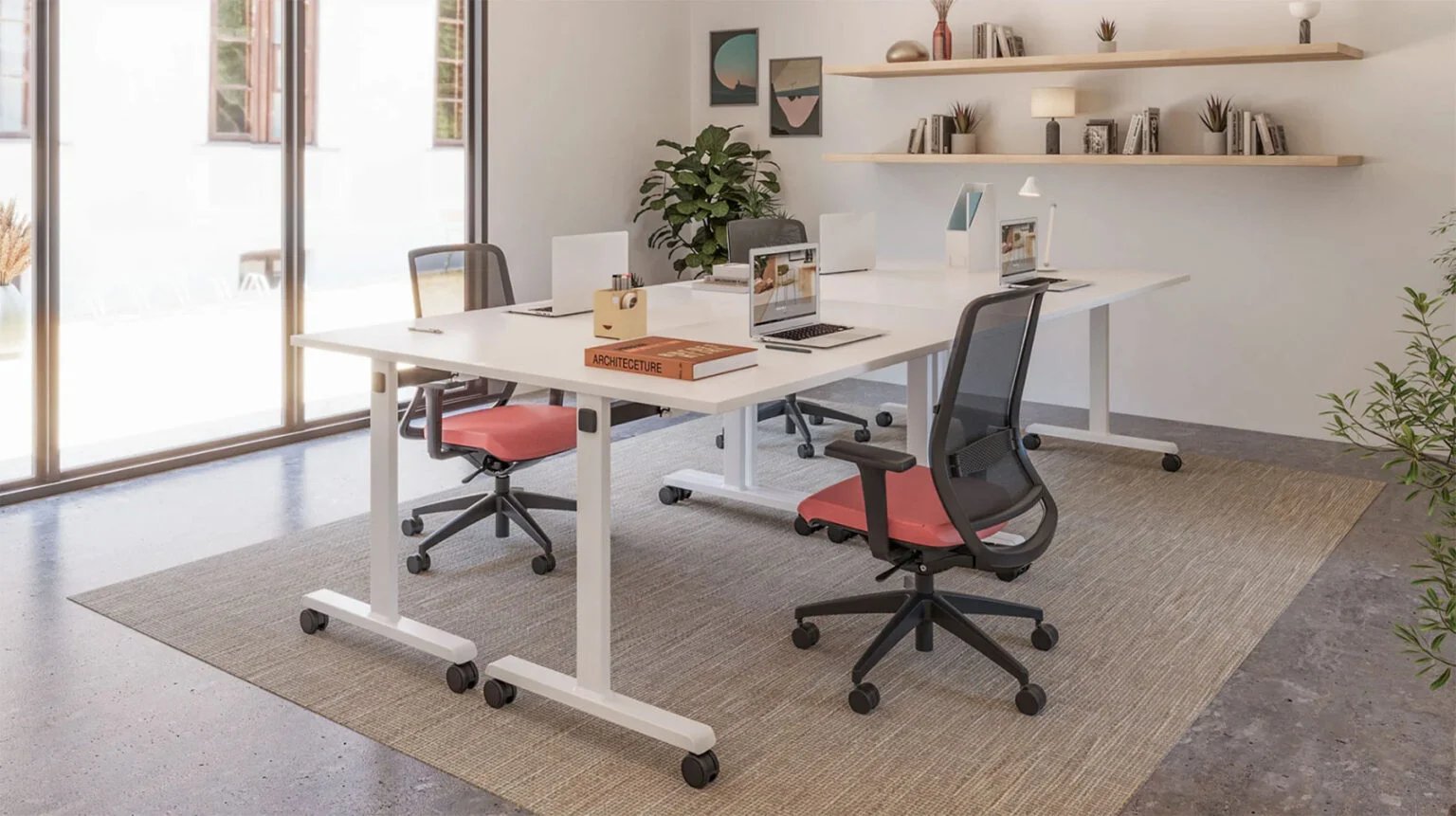 Modern office workspace